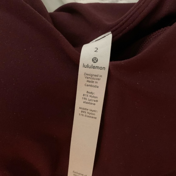 Lululemon Align Tank Cassis Size 2 NWT - Picture 6 of 7